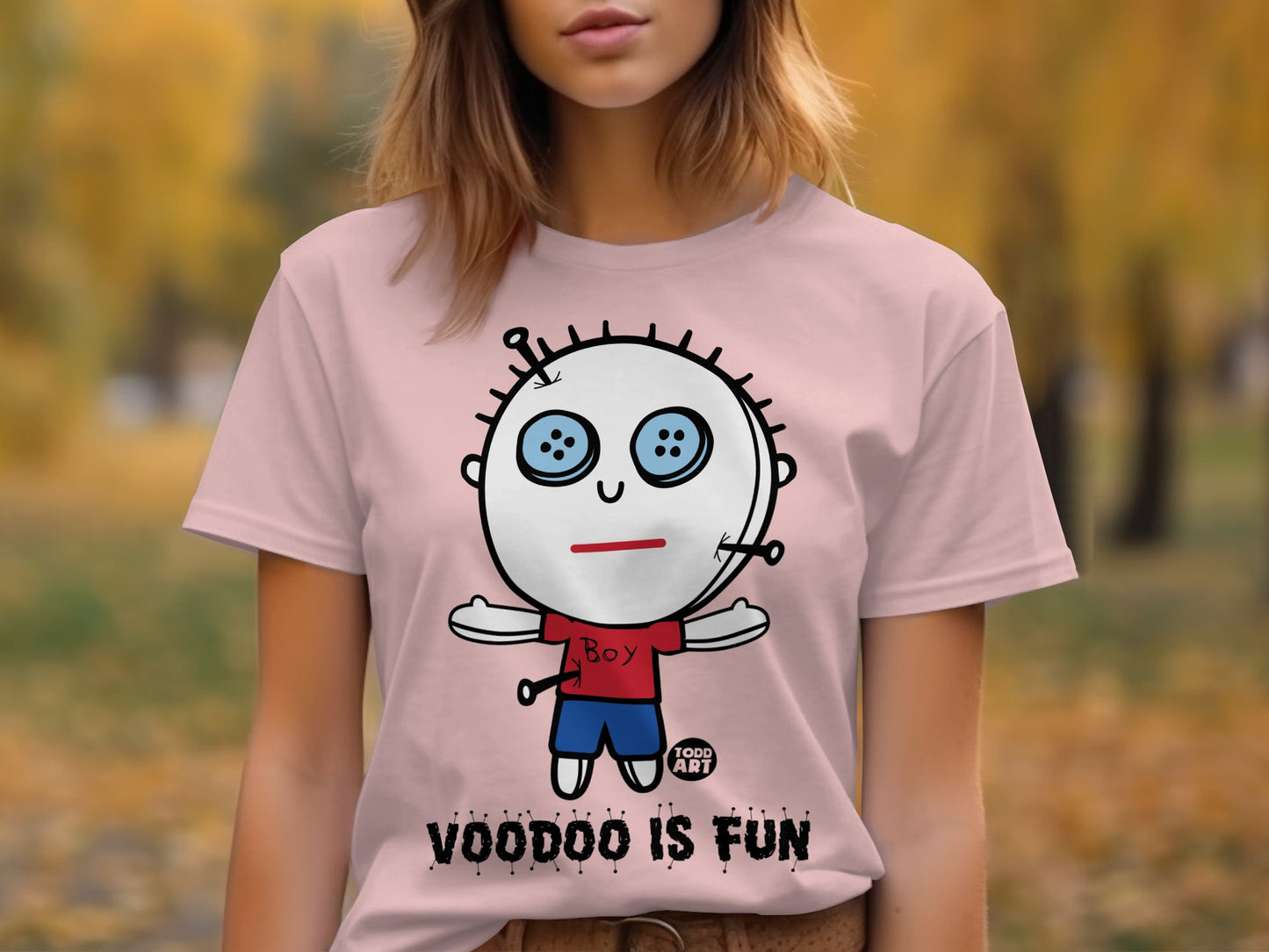 Fun Voodoo Doll Graphic Short Sleeve T-Shirt product