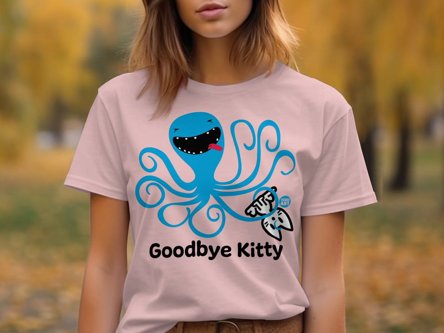 Saying Farewell with Goodbye Kitty Tee Shirt