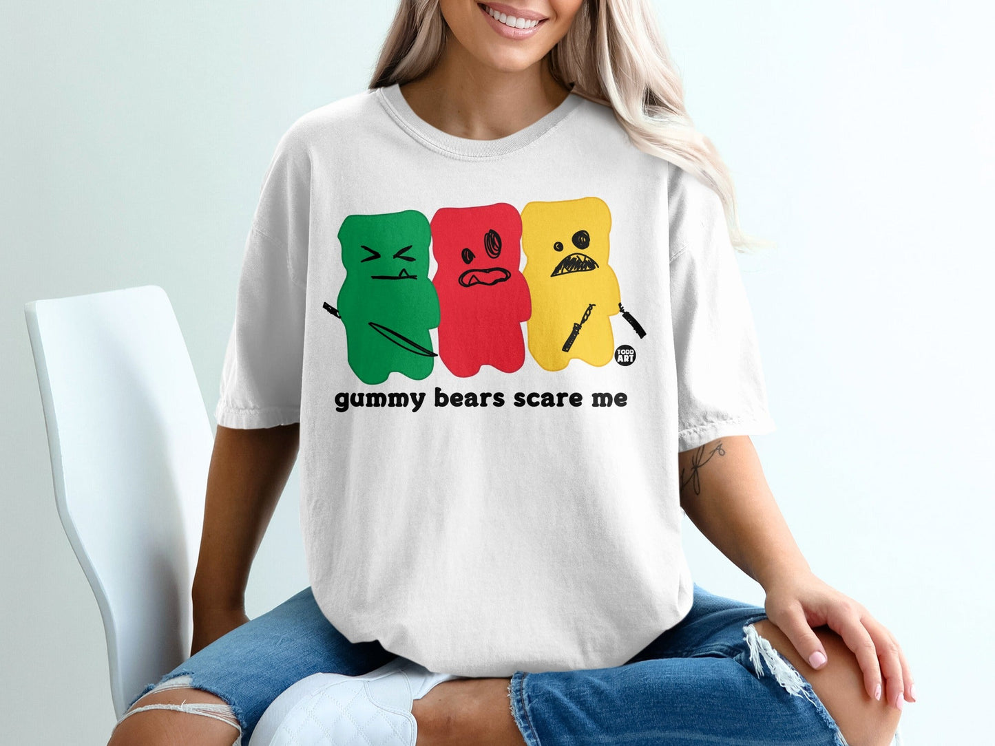 Gummy Bears Scare Me Fun Graphic Unisex Shirt