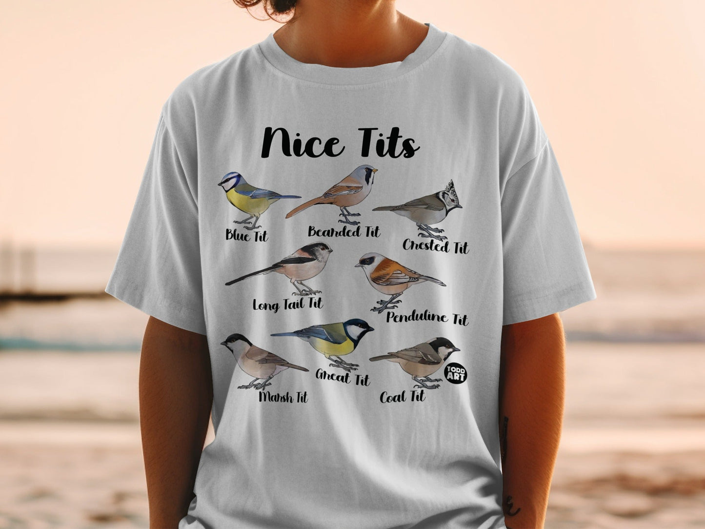Funny Bird Species Illustration T-Shirt
