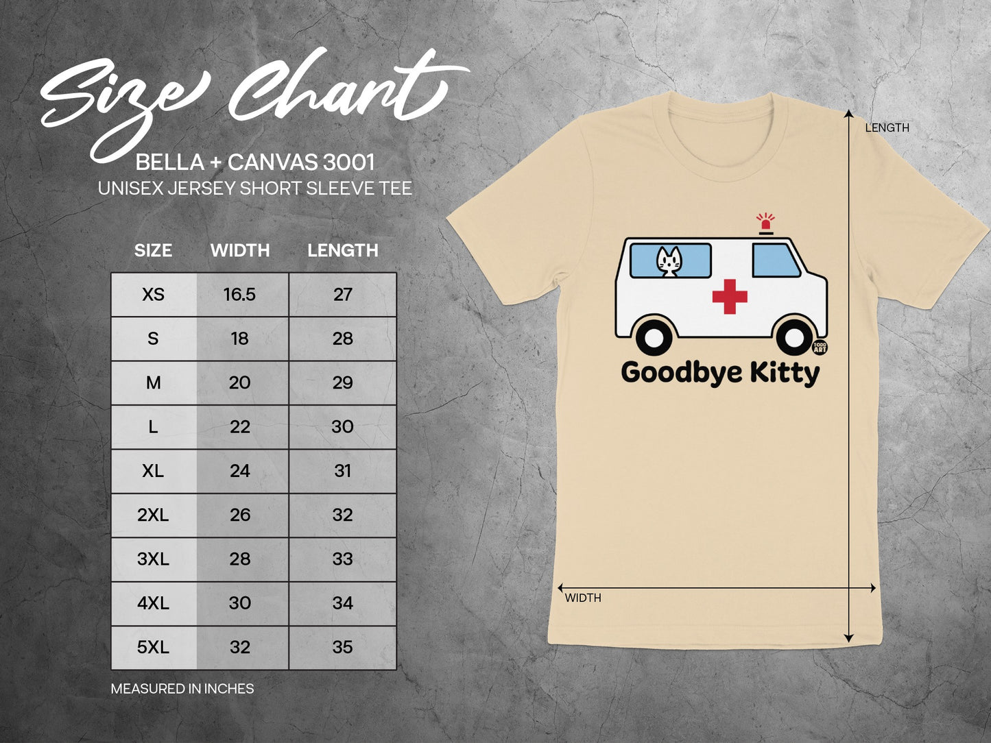 Goodbye Kitty Unisex Jersey Short Sleeve Tee