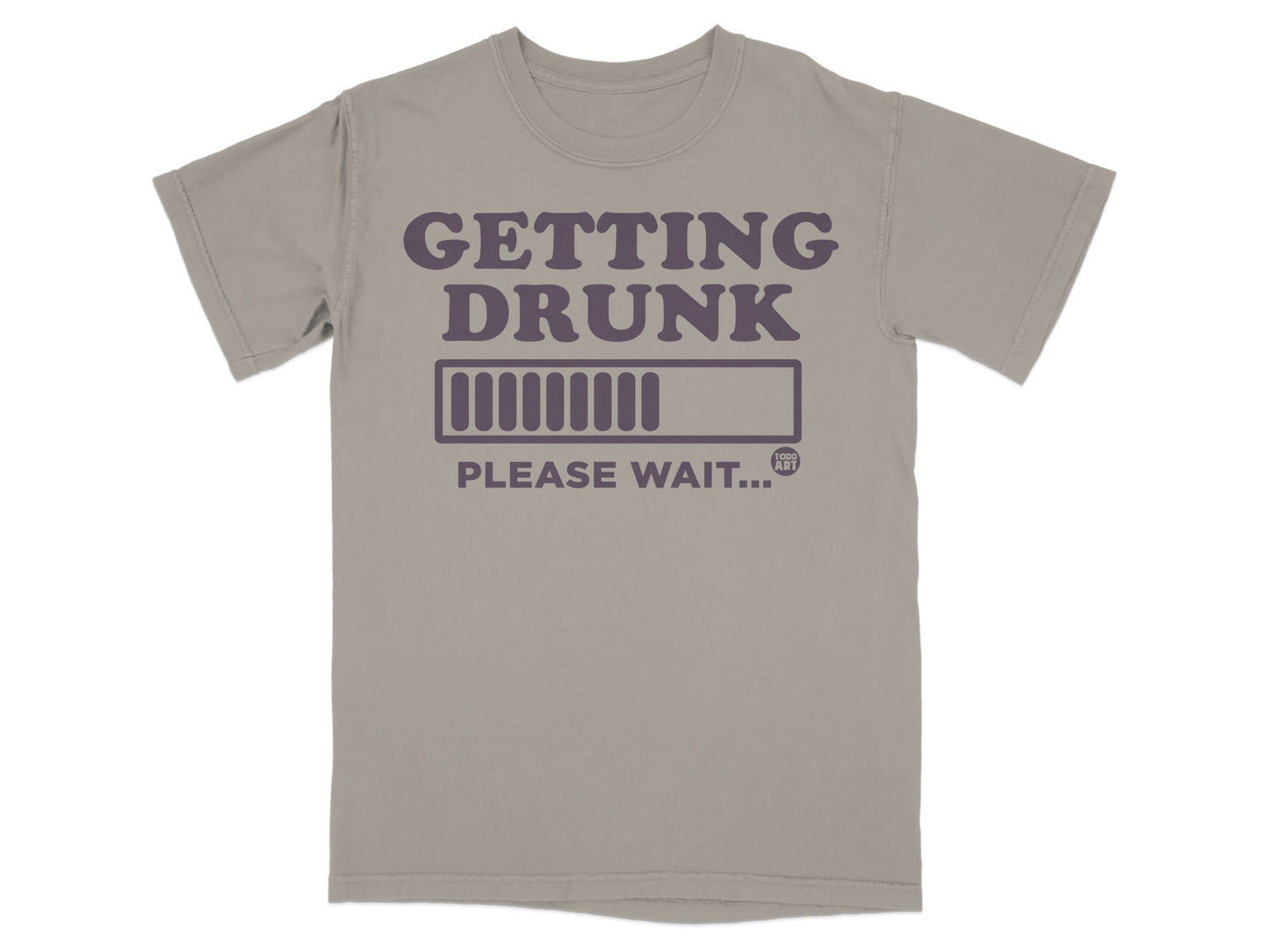Getting Drunk Please Wait Progress Bar T-shirt