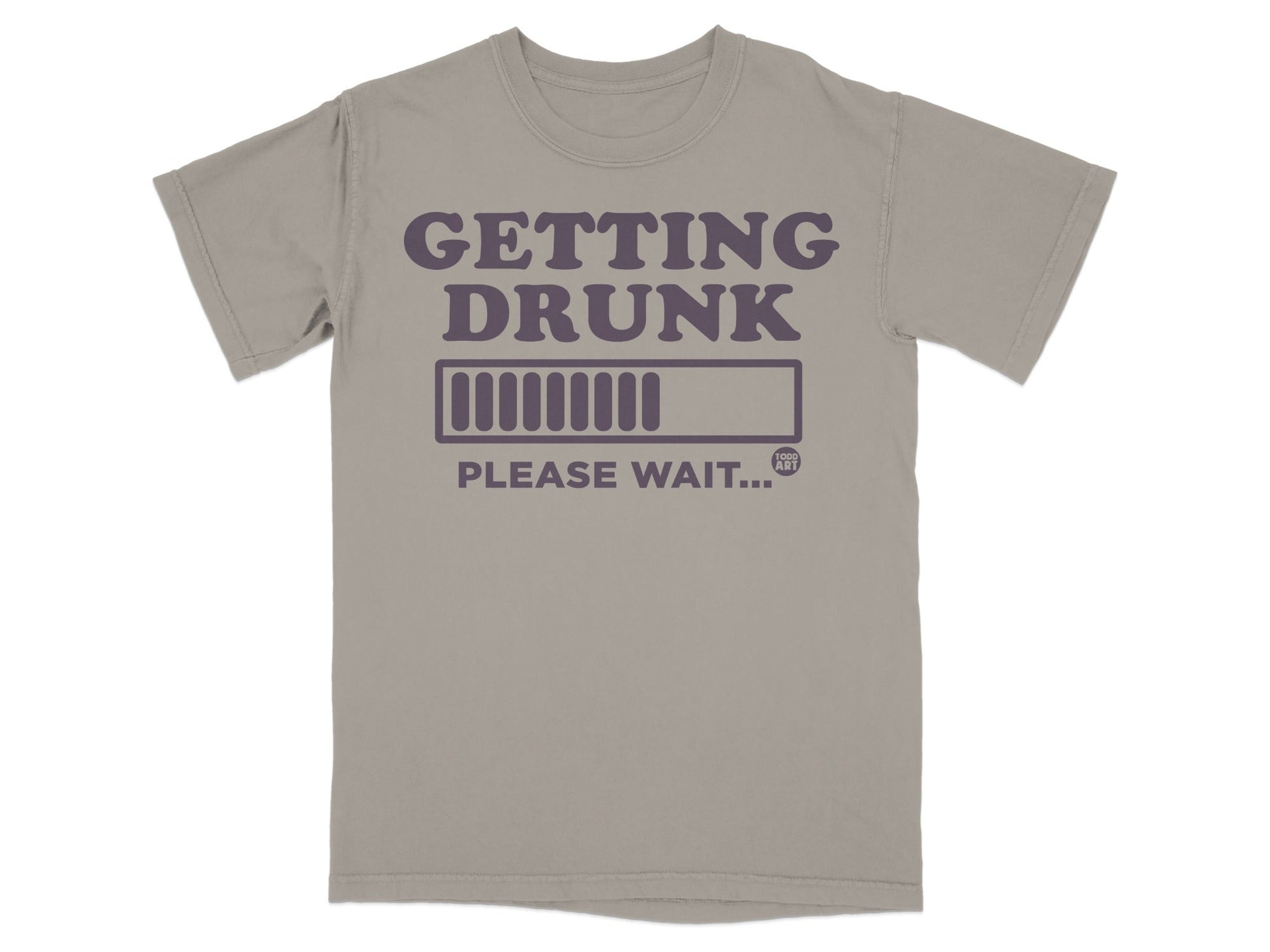 Getting Drunk Please Wait Progress Bar T-shirt