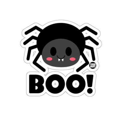 Cute Spider Boo Halloween Sticker for Festive Fun Decor