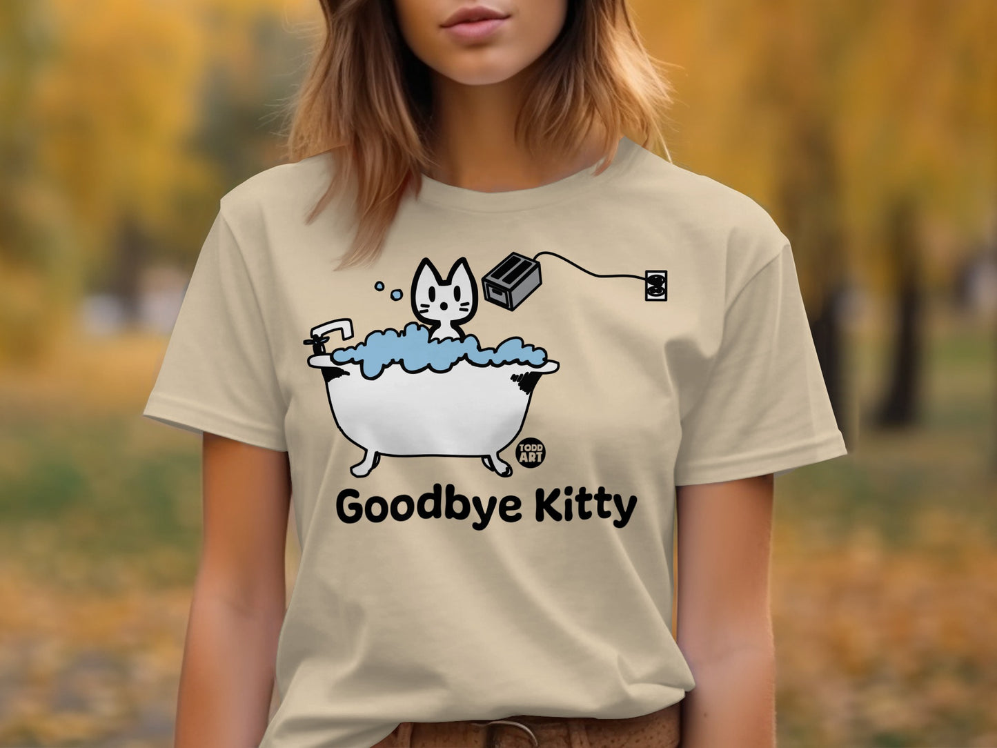 Goodbye Kitty Graphic Short-Sleeve T-Shirt