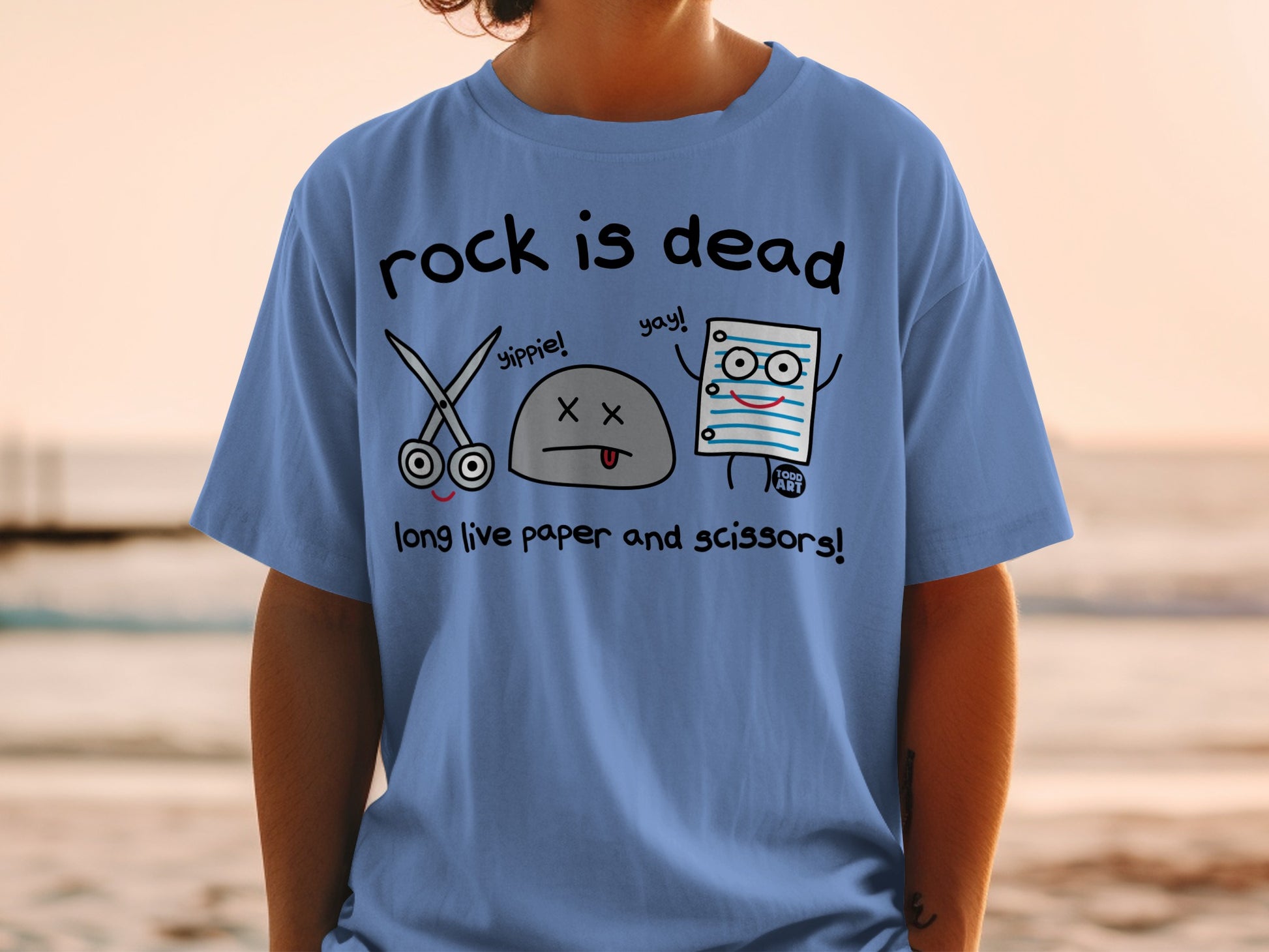 Rock Is Dead Paper Scissors Long Live Fun Graphic product type
