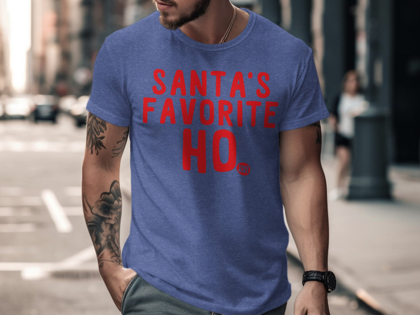 SANTA'S FAVORITE HO T-SHIRT FUNNY HOLIDAY GRAPHIC PRODUCT