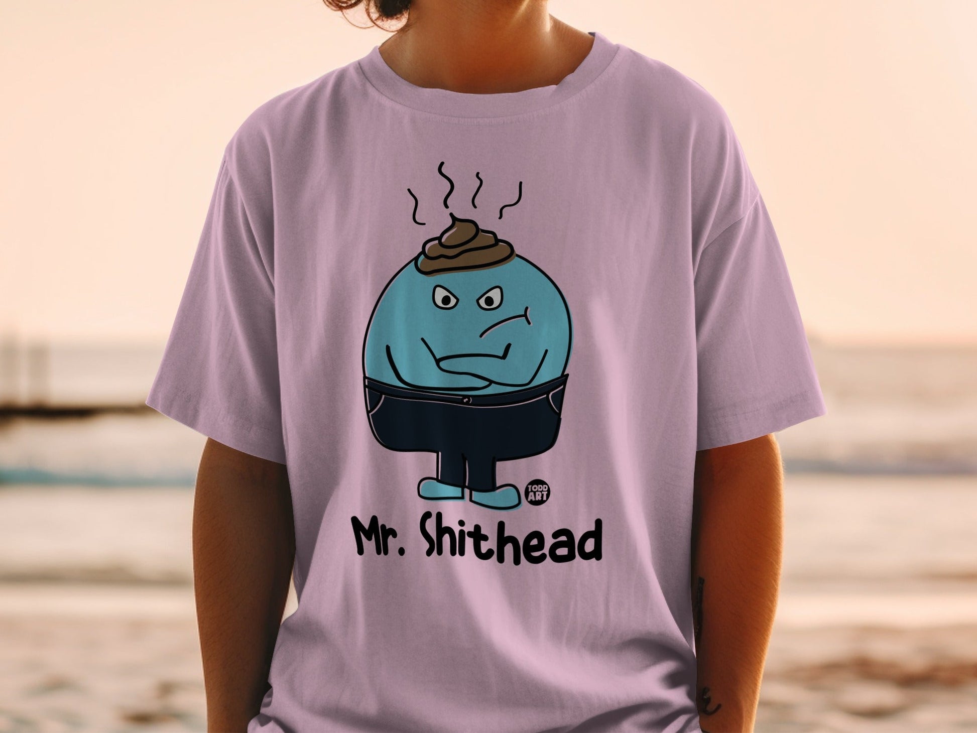 Funny Mr. Shithead Graphic Tee for Humorous Style