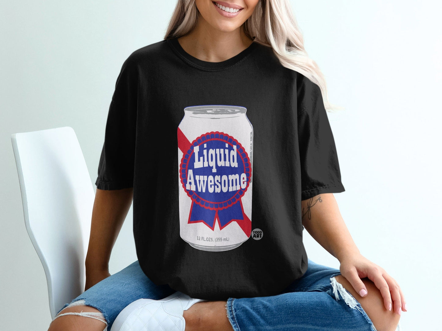 Liquid Awesome Can Design Graphic T-shirt