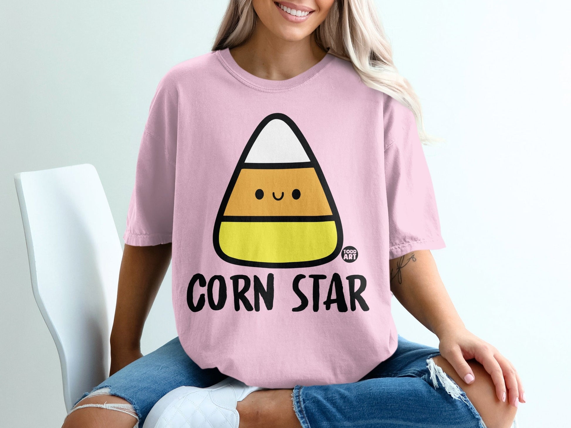 Funny Corn Star Graphic Tee for a Trendy Look