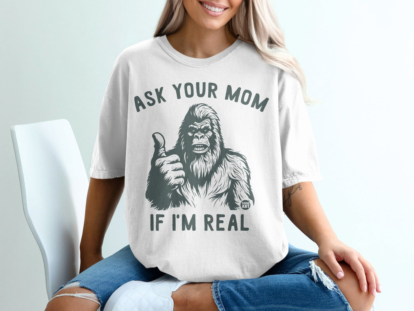 Ask Your Mom If I'm Real Funny Graphic Tee