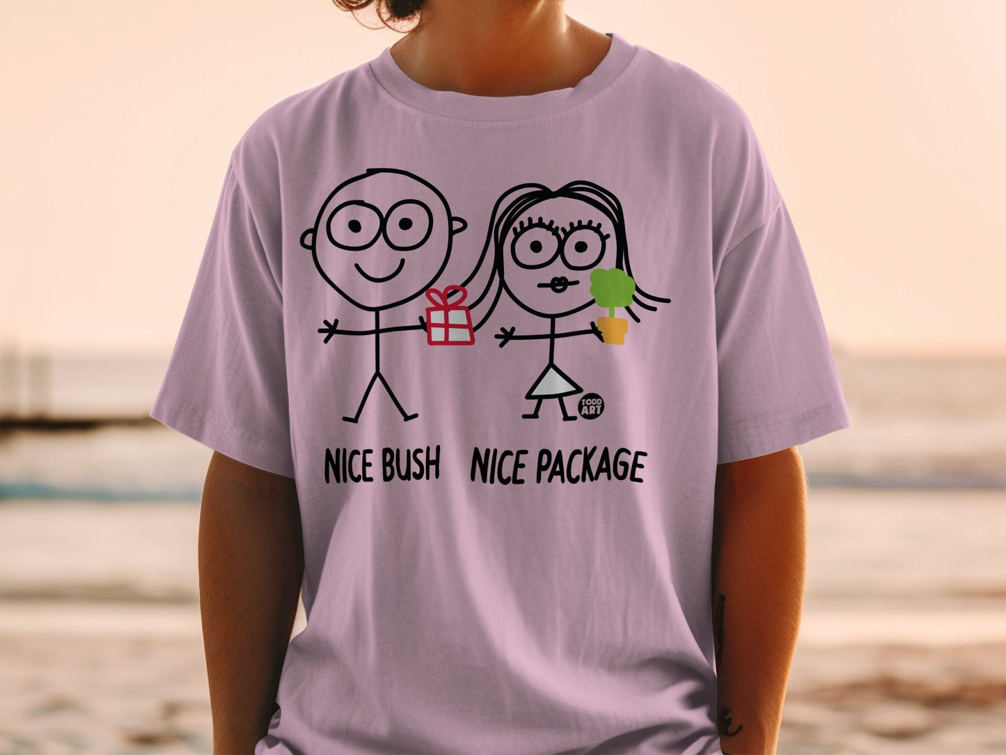 Humorous Cartoon Characters Nice Bush Nice Package Shirt