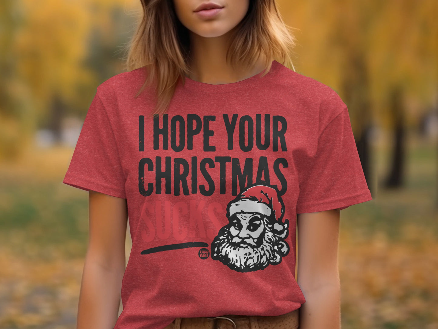 I Hope Your Christmas Sucks Santa Graphic Tee