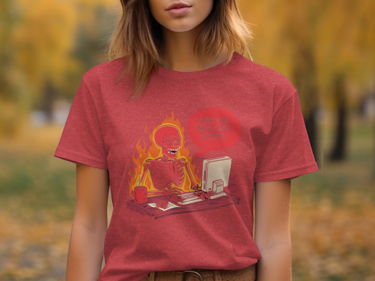 I Hope This Email Finds You Well Skeleton T-Shirt
