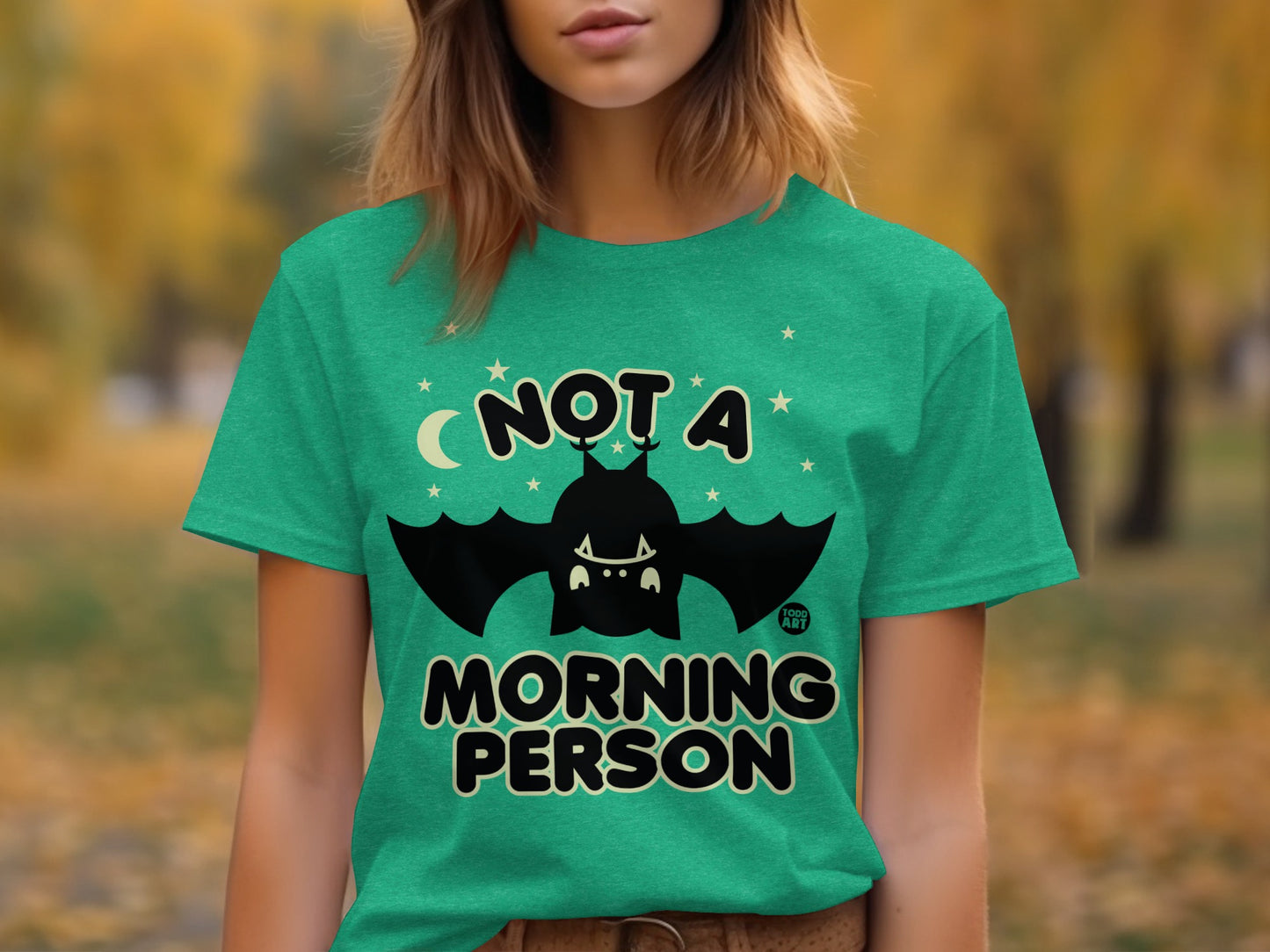 Not a Morning Person Funny Graphic T Shirt