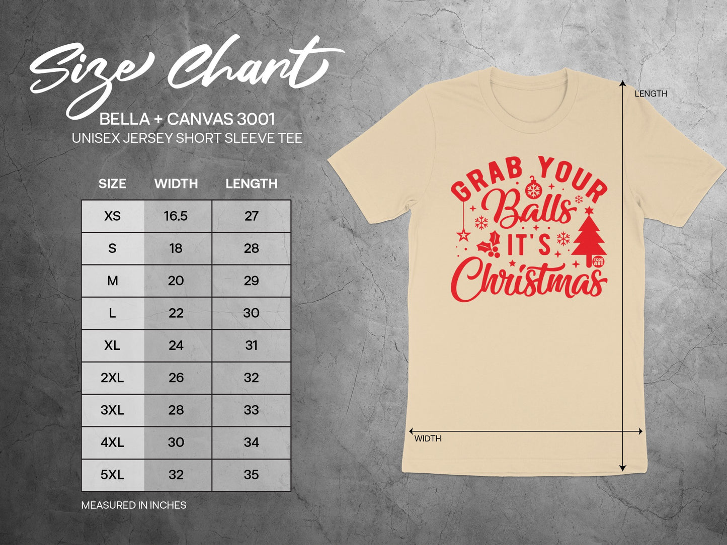 Grab Your Balls It's Christmas Unisex Jersey Short Sleeve Tee product type