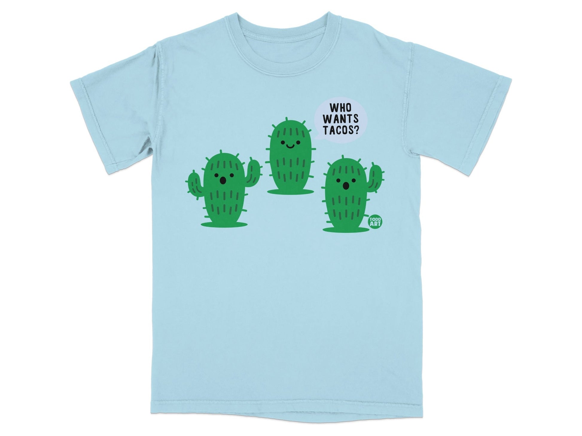 Adorable Cactus Design Who Wants Tacos T-Shirt