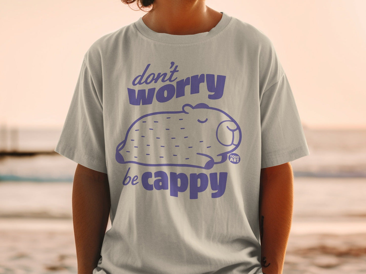 Don't Worry Be Cappy Relaxed Fit T-Shirt