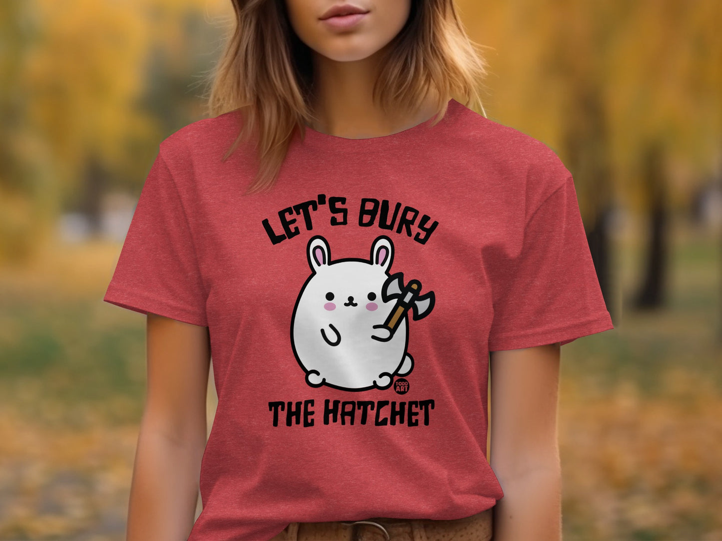 Let's Bury The Hatchet Bunny Graphic T-Shirt