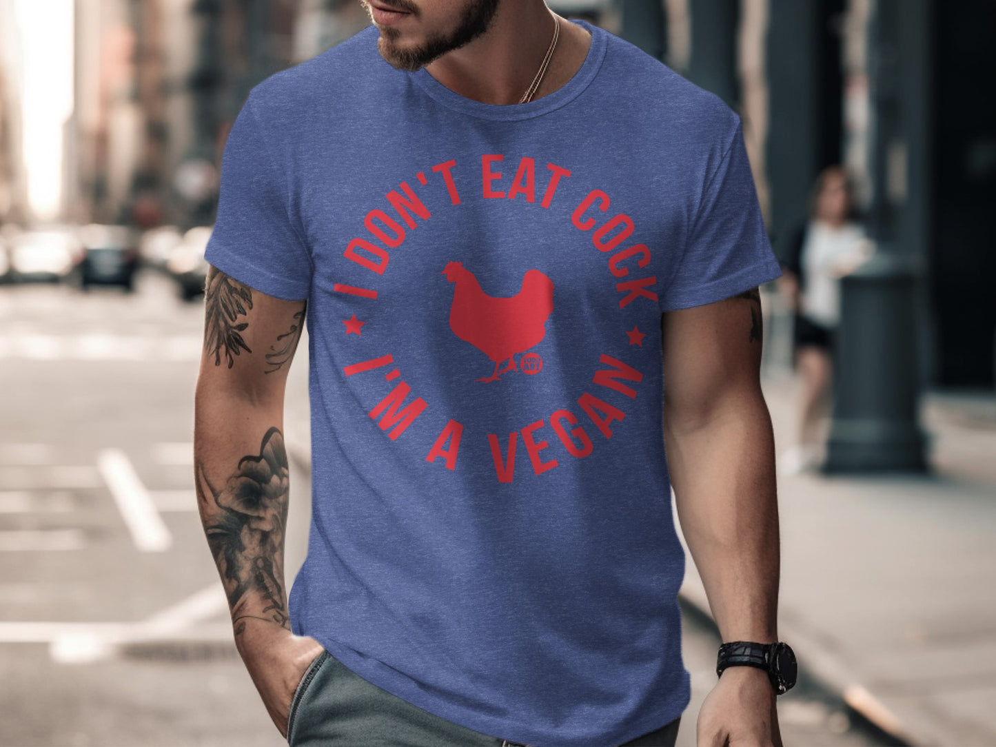I Don't Eat Cock I'm a Vegan Statement Shirt