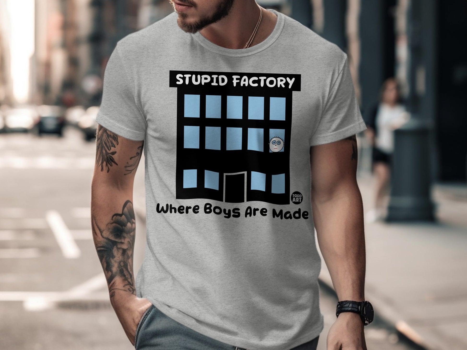 Stupid Factory Where Boys Are Made T-shirt
