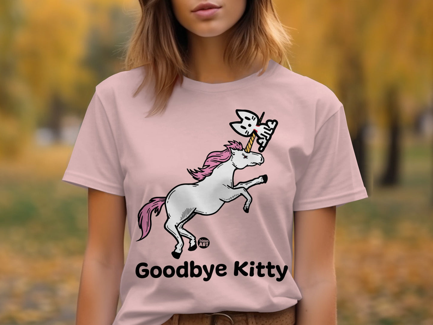 Goodbye Kitty Funny Unicorn Cat Shirt