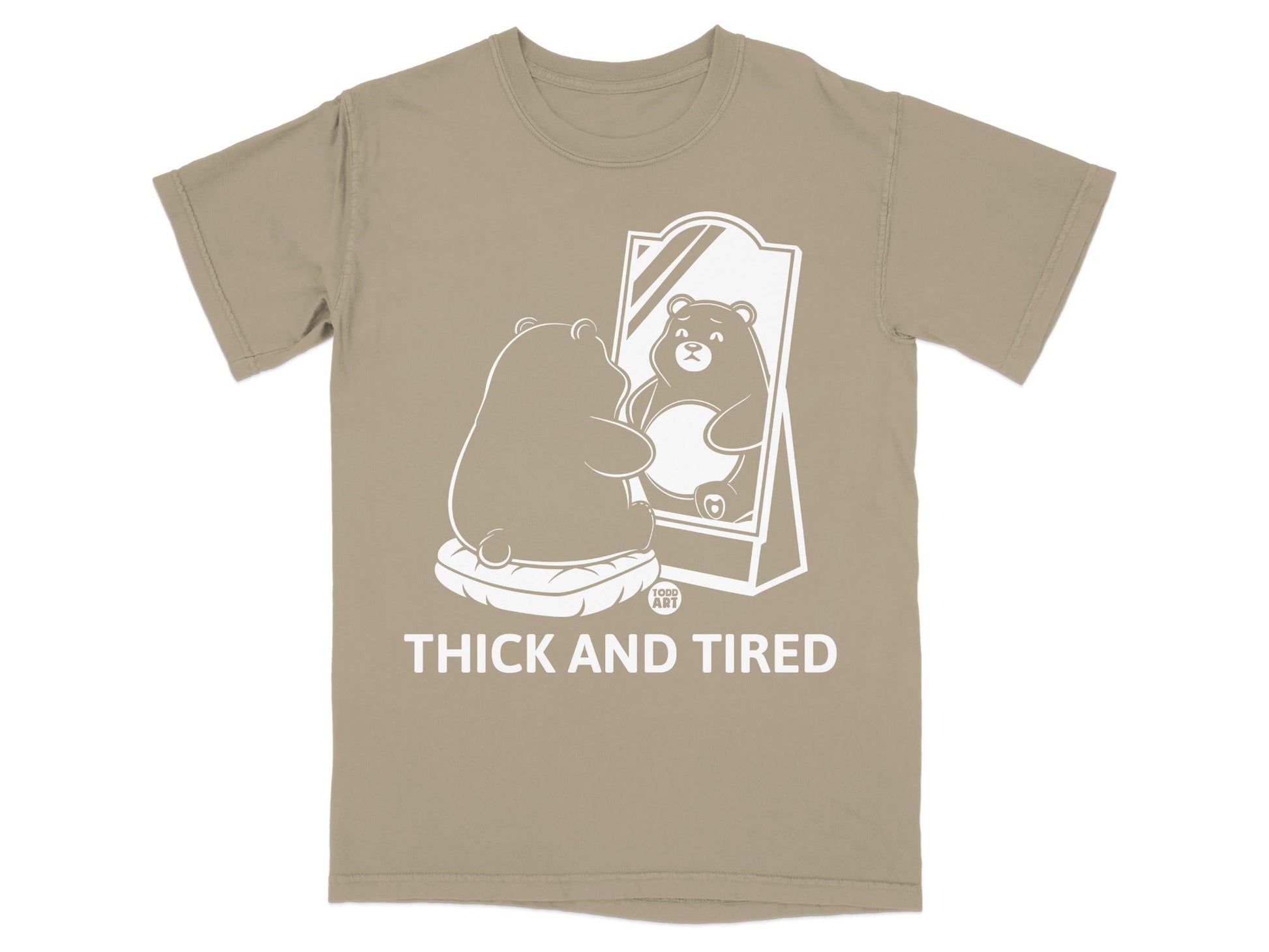 Thick And Tired Bear Reflecting T-Shirt