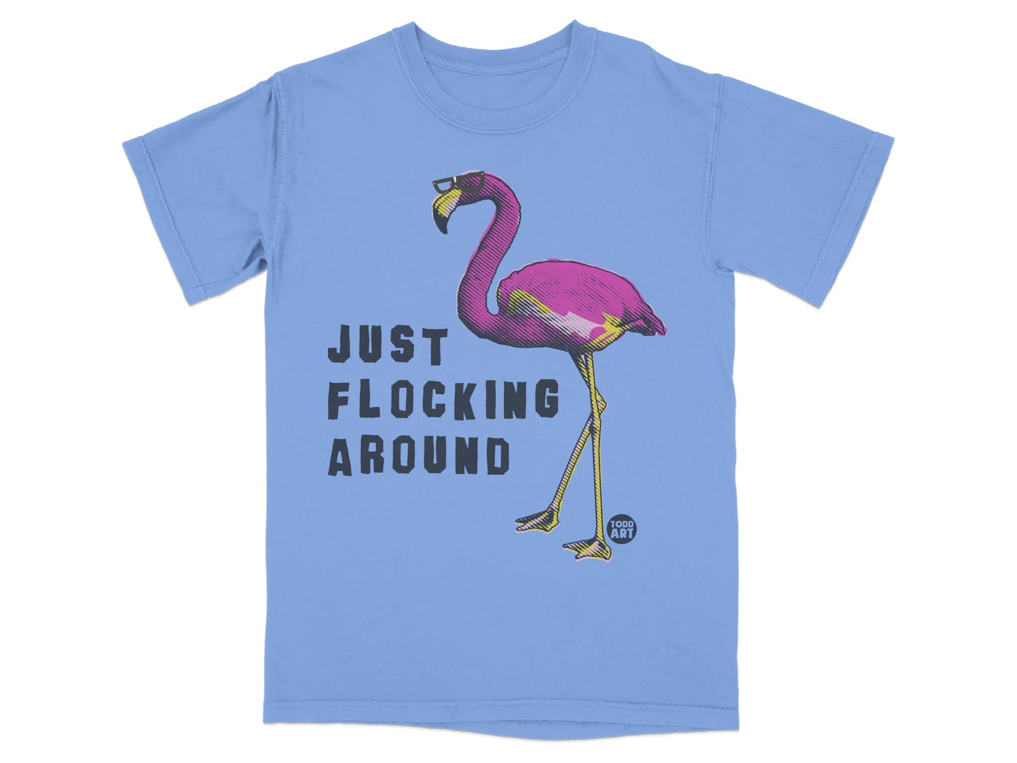 Just Flocking Around Printed Flamingo T-Shirt