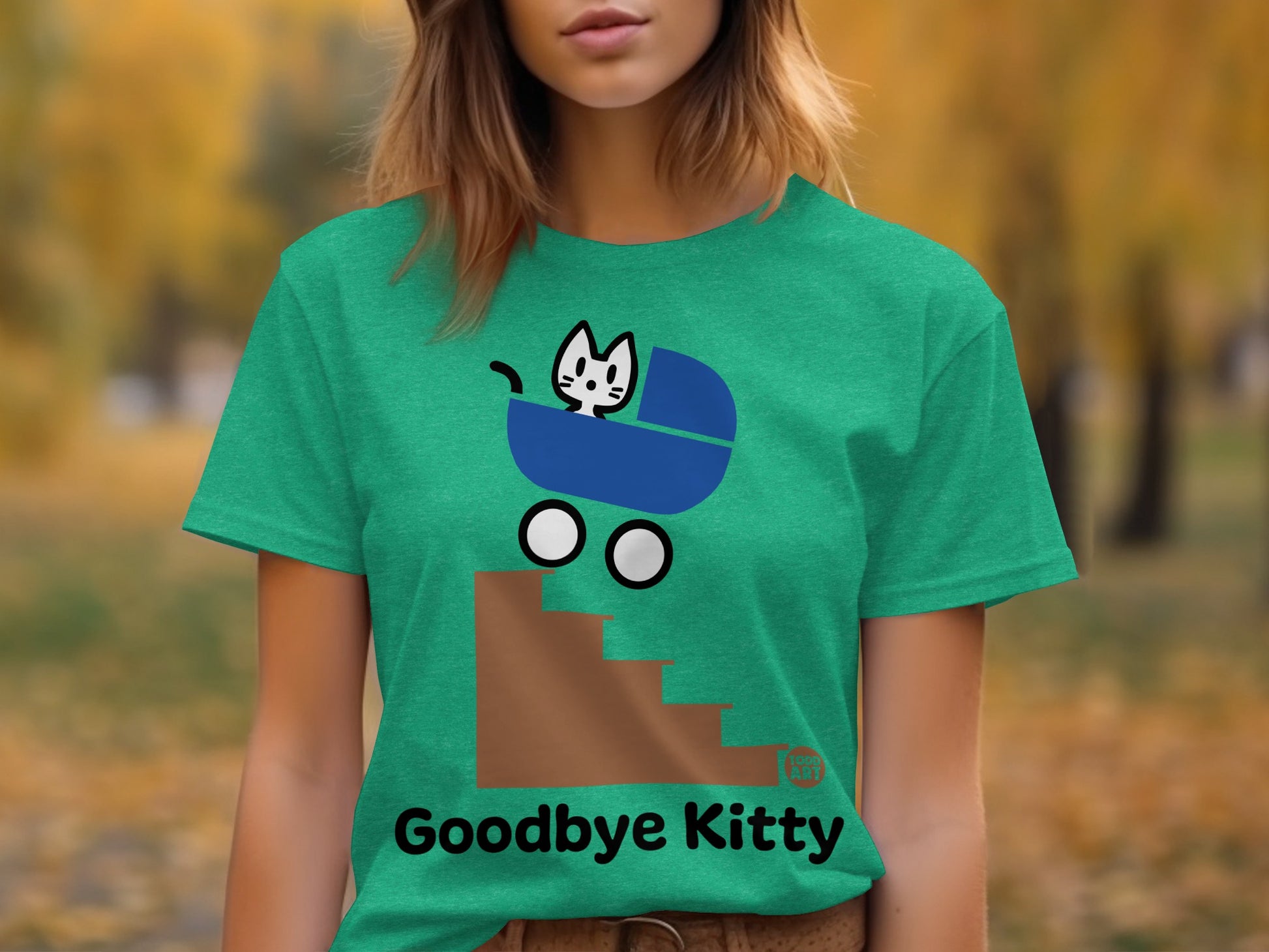 Goodbye Kitty Quirky and Fun Graphic T-shirt