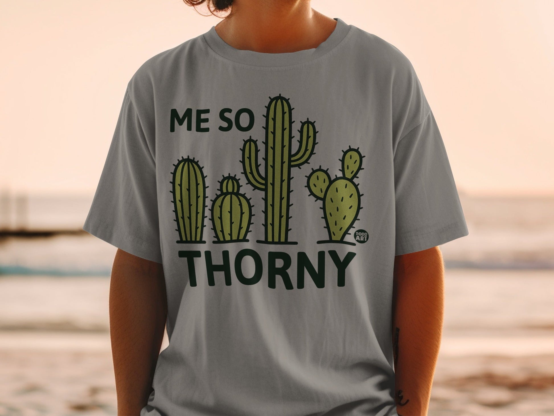 Me So Thorny Cactus Graphic Tee Shirt
