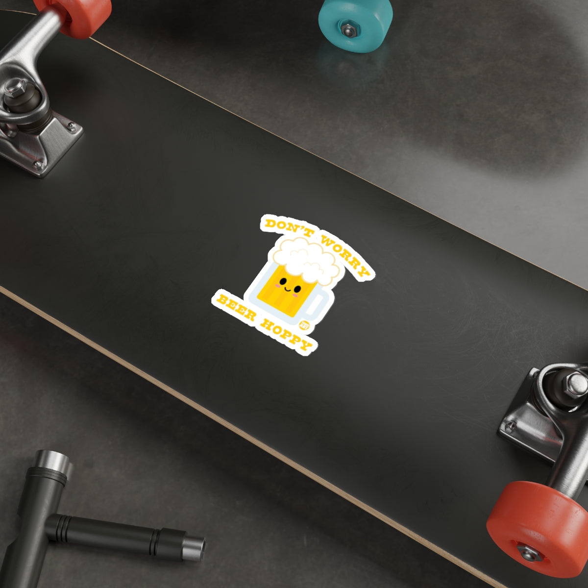 Don't Worry Beer Hoppy Sticker for Skateboard Decoration