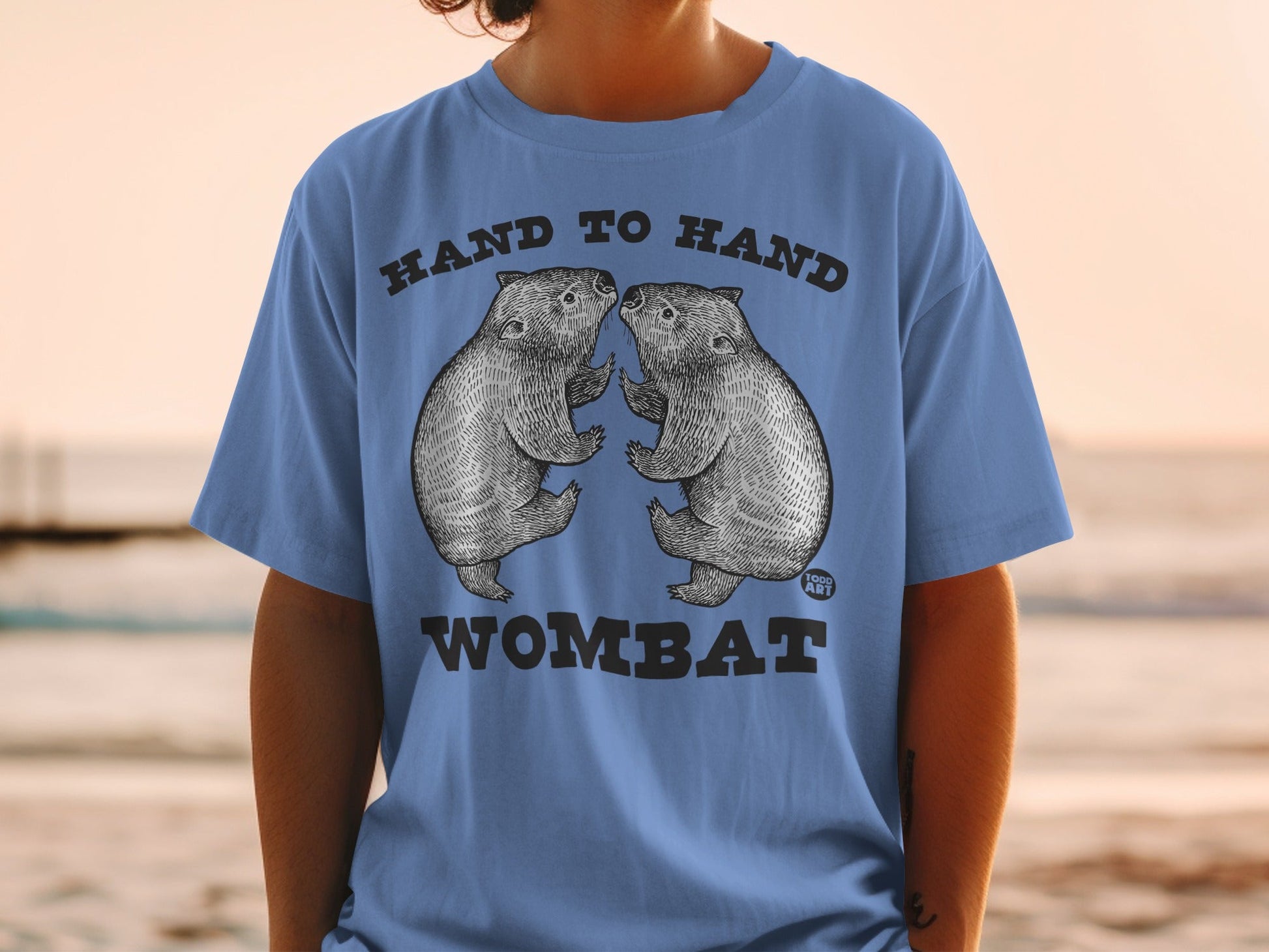 Hand to Hand Wombat Graphic Tee Shirt