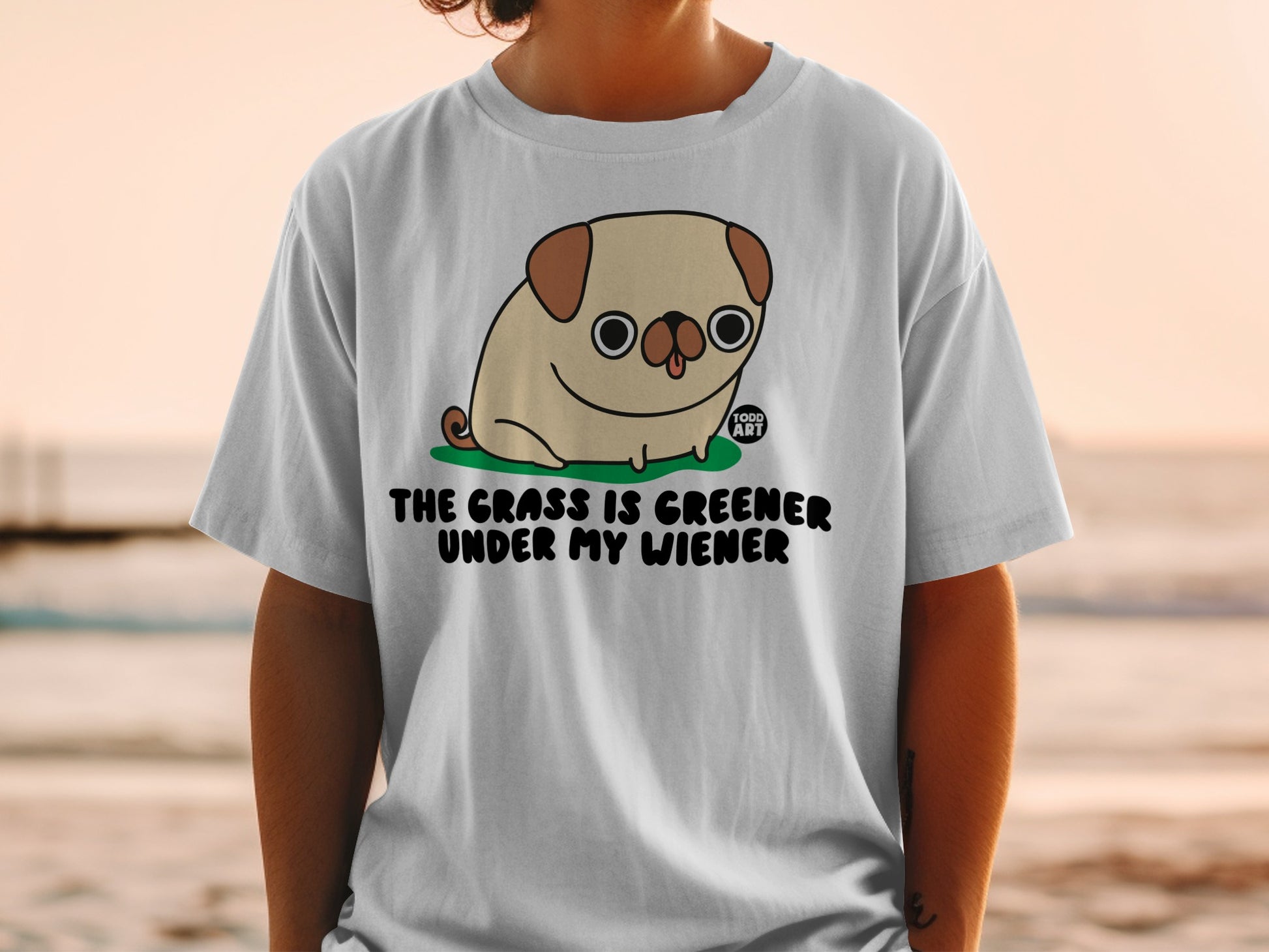 The Grass Is Greener Under My Wiener T-shirt