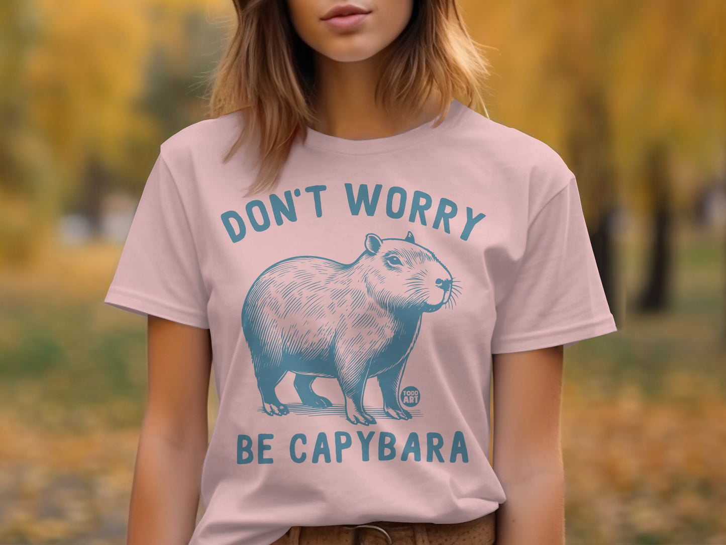 Don't Worry Be Capybara Graphic Tee