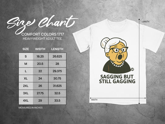 Todd Art Sagging But Still Gagging Adult Tee product type