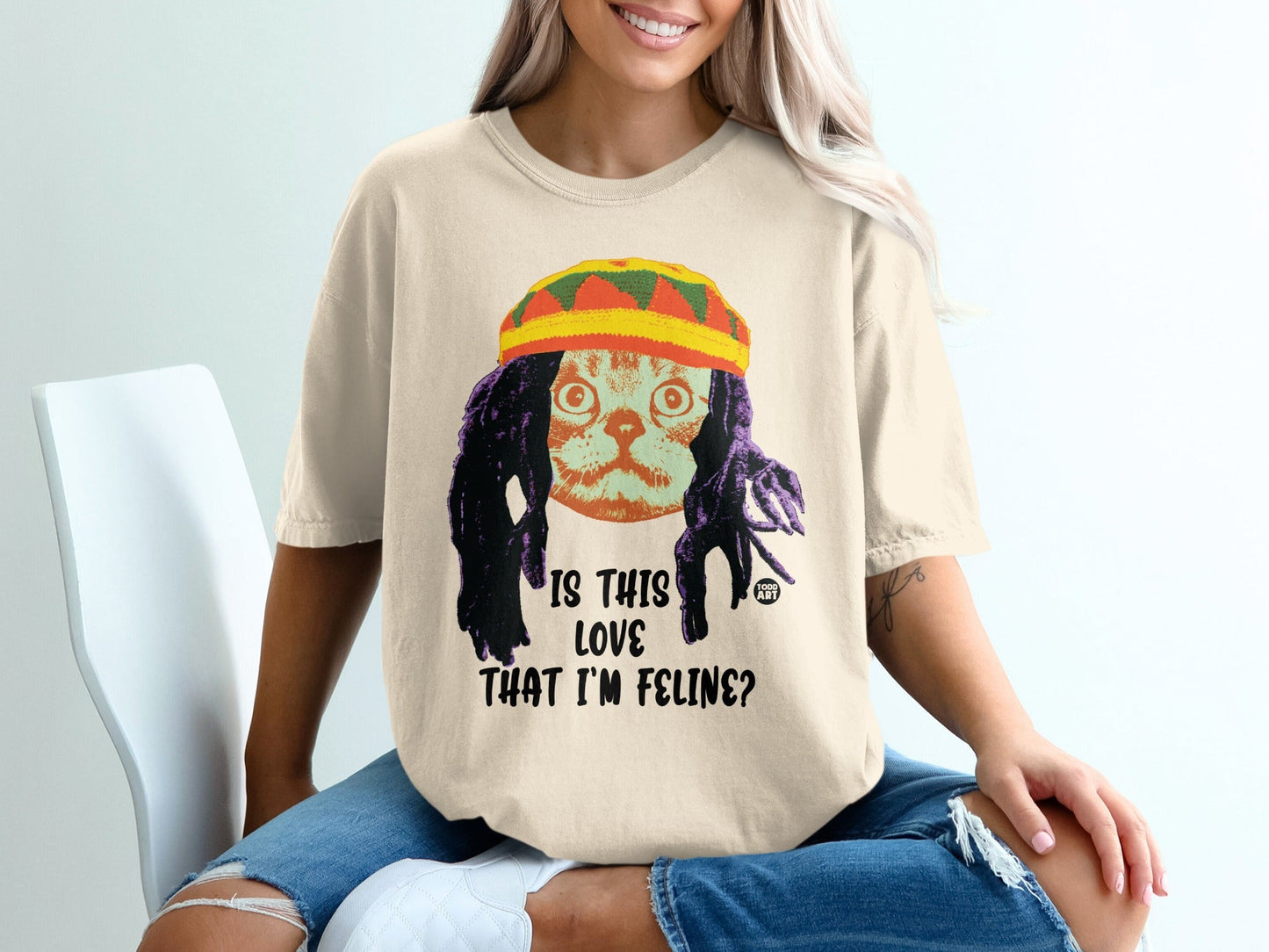 Is This Love That I'm Feline Graphic T-Shirt