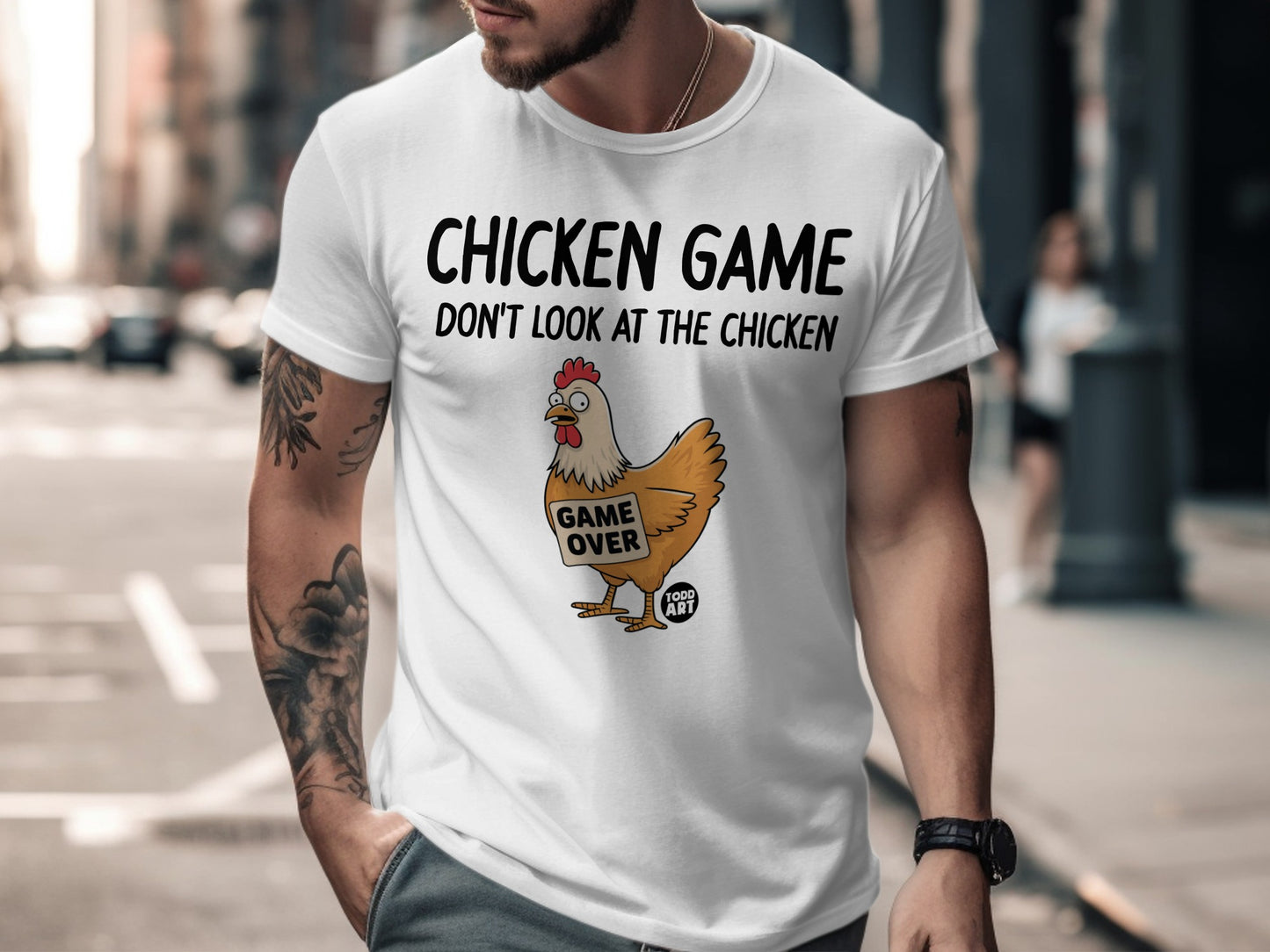 Chicken Game Don't Look At The Chicken Game Over T-shirt