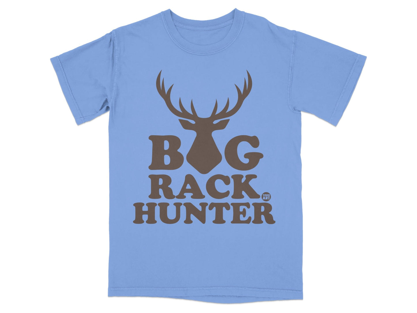 Big Rack Hunter Blue T-Shirt for Outdoor Enthusiasts