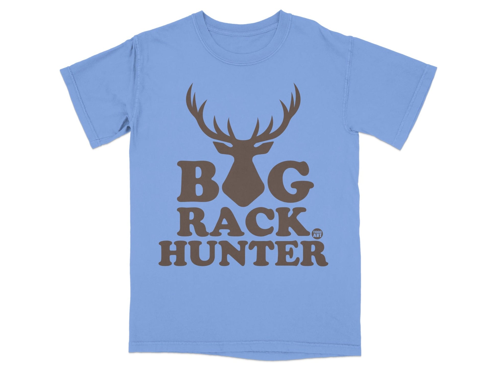 Big Rack Hunter Blue T-Shirt for Outdoor Enthusiasts