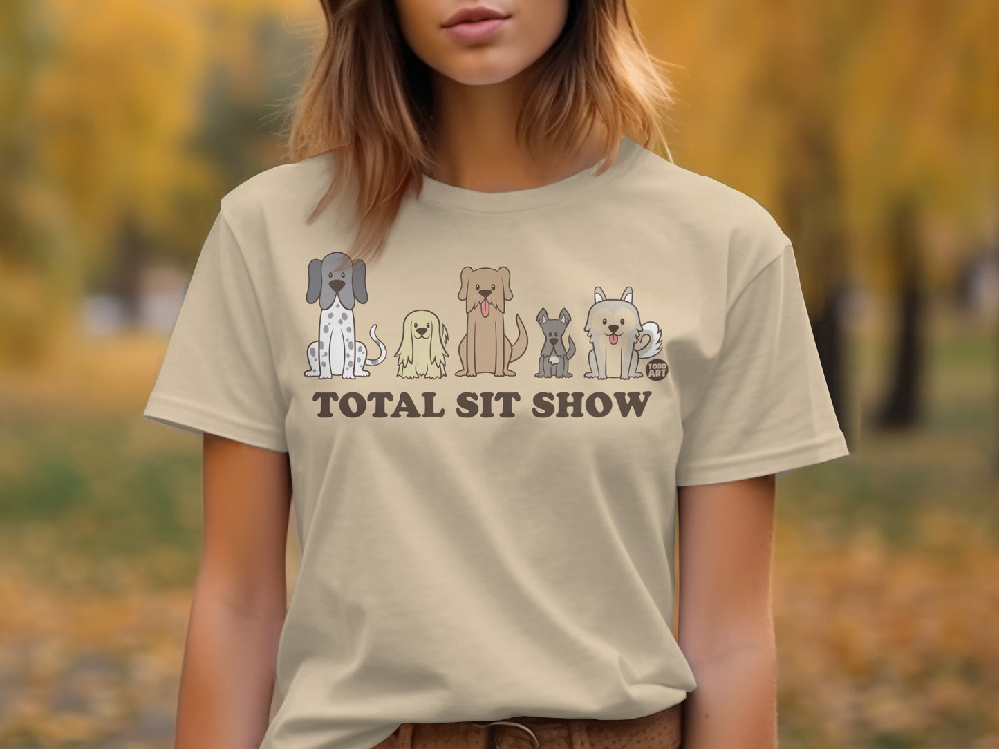 Humorous Total Sit Show Dog Lovers T-Shirt Product