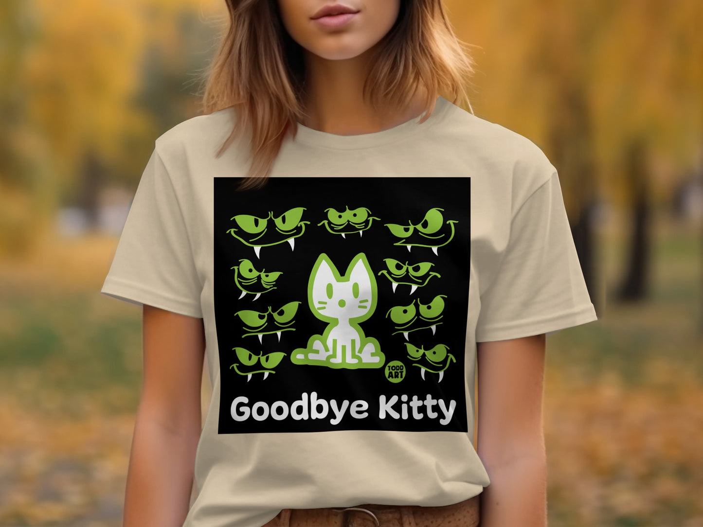 Goodbye Kitty Graphic Tee for Cat Lovers