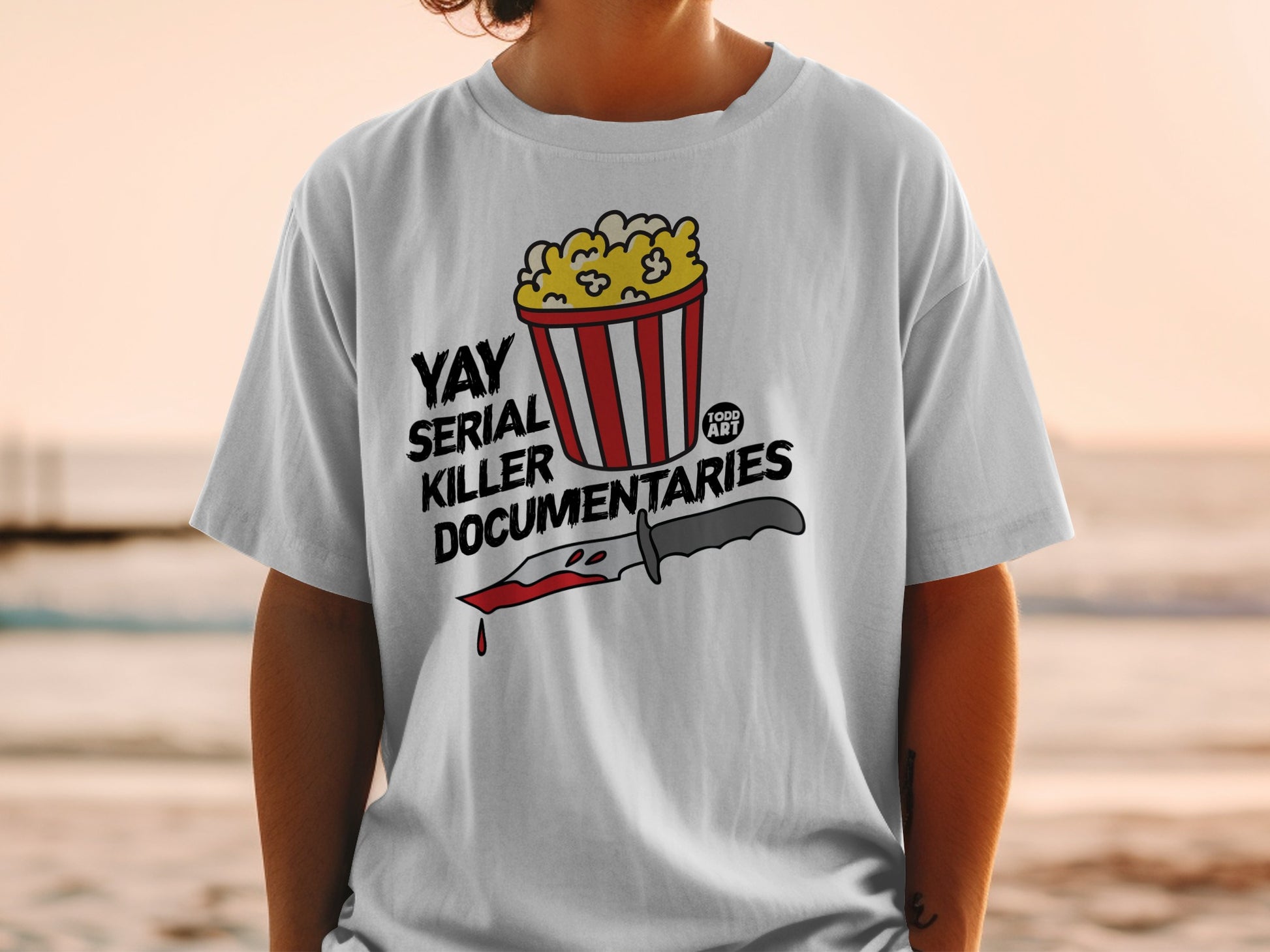 YAY SERIAL KILLER DOCUMENTARIES Popcorn Knife Blood product type