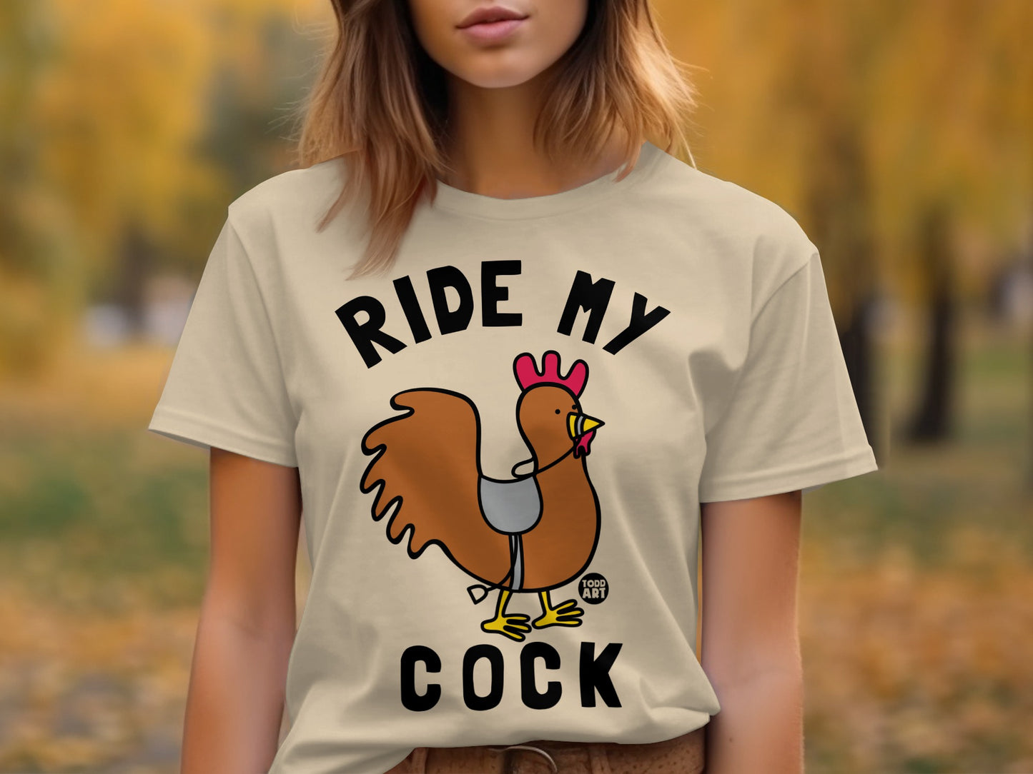 Ride My Cock T-Shirt Funny Graphic Tee for Adults