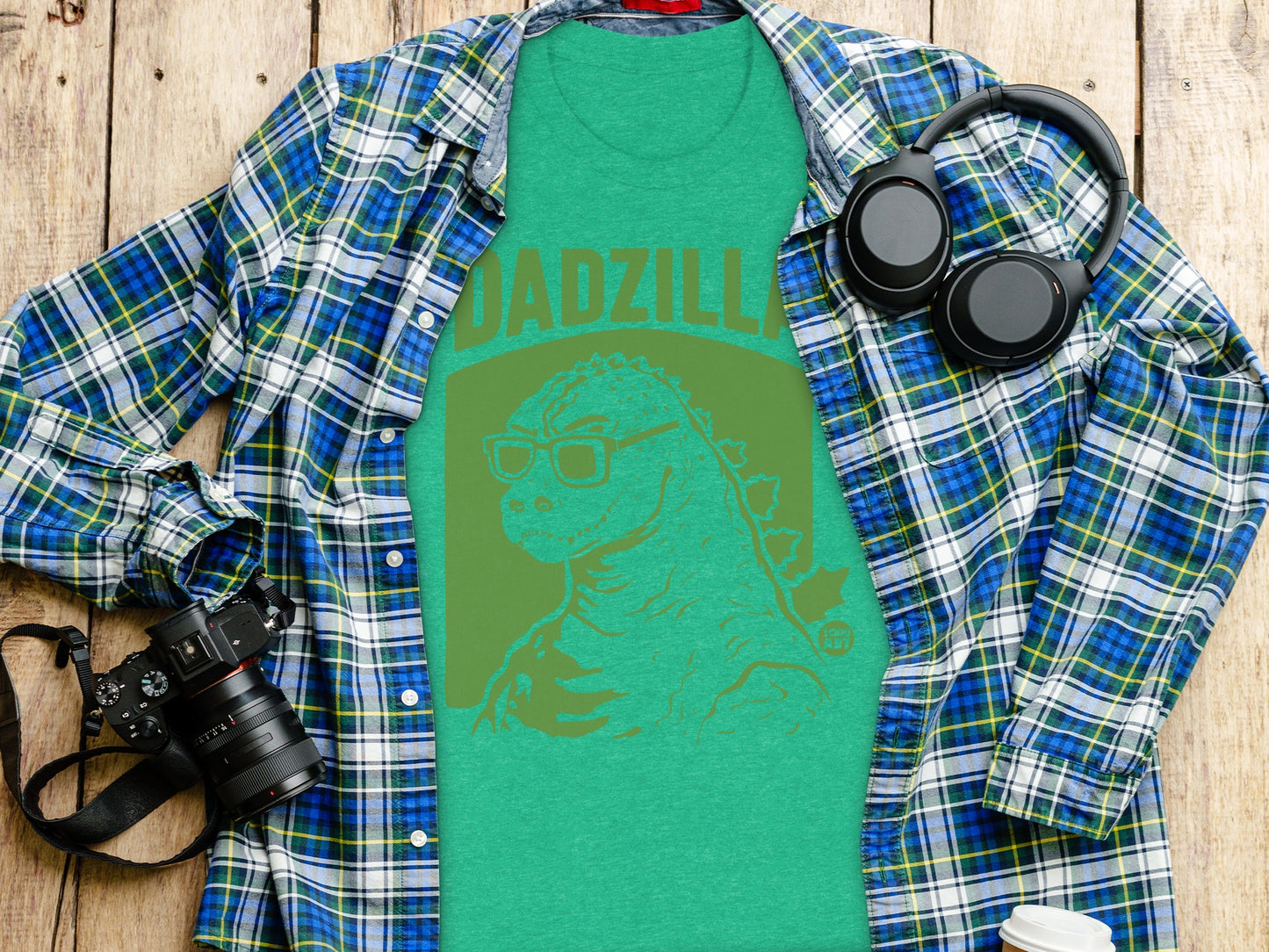 Dadzilla Dinosaur Graphic Design T-Shirt for Men