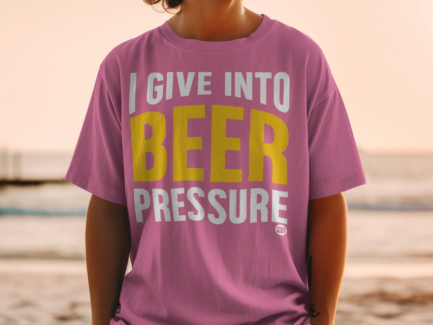 I Give Into Beer Pressure Statement T-Shirt