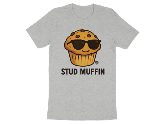 Stud Muffin Graphic Design T-Shirt for Fun Style