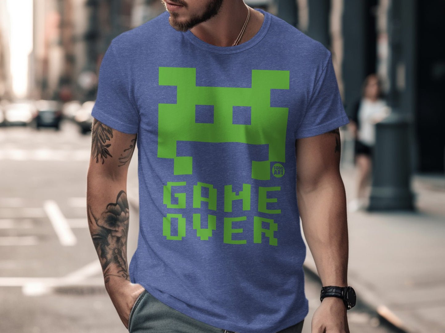 Game Over Print T-Shirt for Casual and Trendy Style