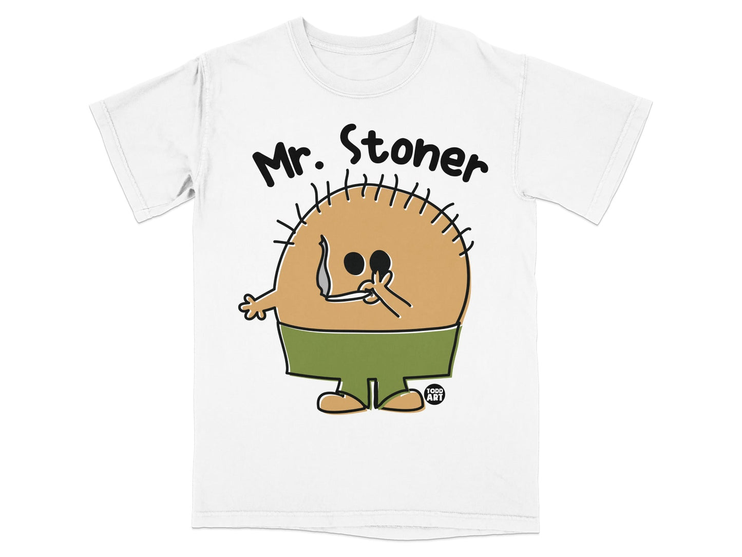 Mr. Stoner Graphic Todd Art Character T-shirt