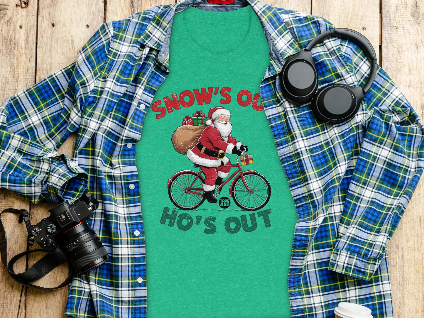 Snow's Out Ho's Out Santa Christmas Tee product