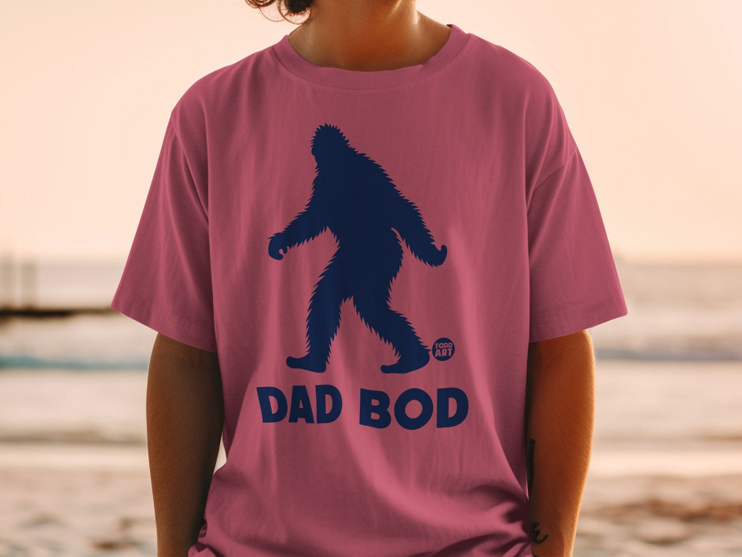 Todd Art Dad Bod Bigfoot Graphic T-Shirt